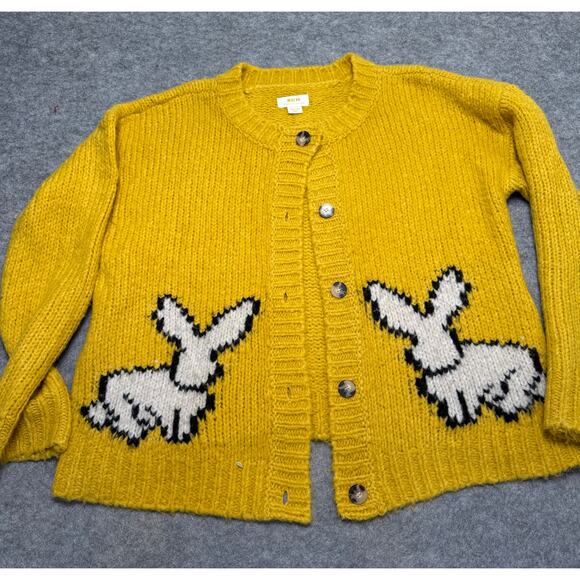Maeve Anthropologie Wool Blend BUNNY SLOPE Cardigan Sweater Women's M - Picture 1 of 9